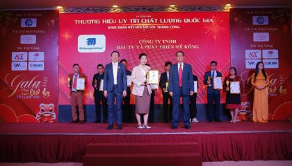 Công ty TNHH đầu tư và phát triển Mê Kông được vinh danh TOP 10 Thương Hiệu Uy Tín Chất Lượng Quốc Gia 2026